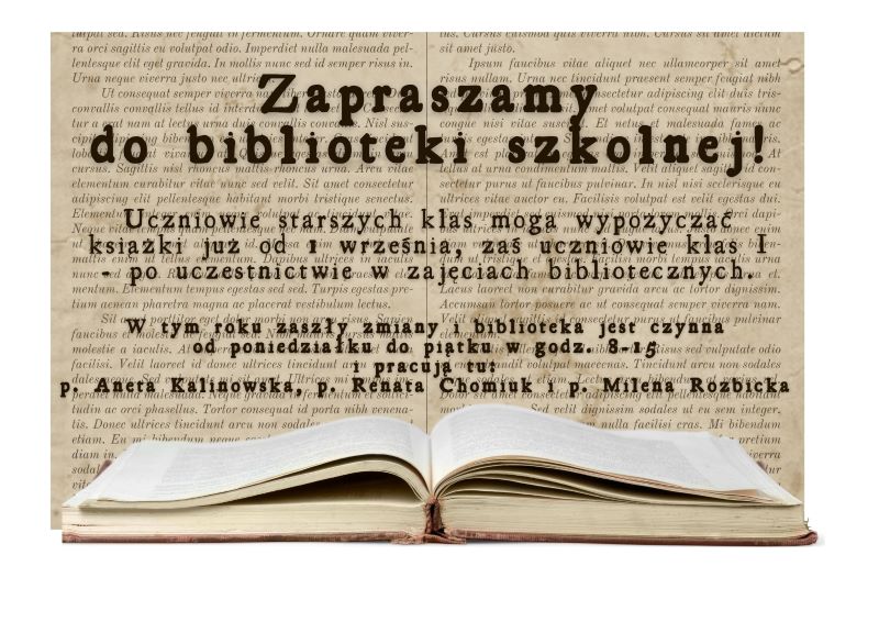 1. Godziny pracy biblioteki