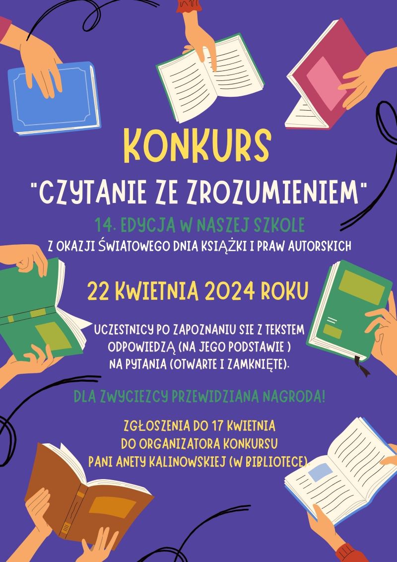 Konkurs Czytanie ze zrozumieniem